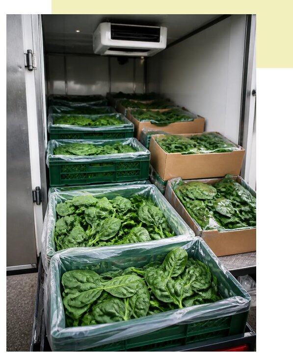 Перевозка шпината автотранспортом в Чернушку по цене от 5078 р. | Агросервис-Чрш