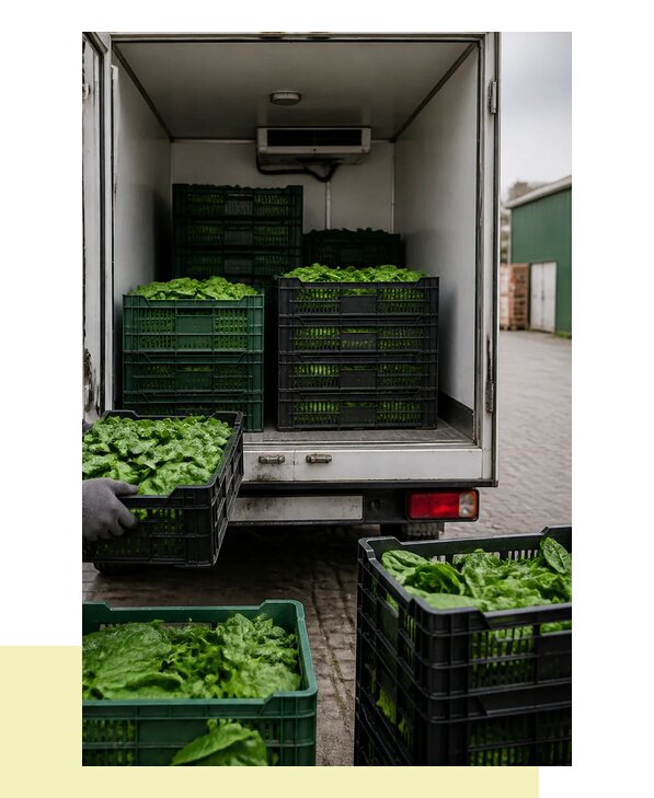 Перевозка шпината в Чернушку с сохранением свежести продукции